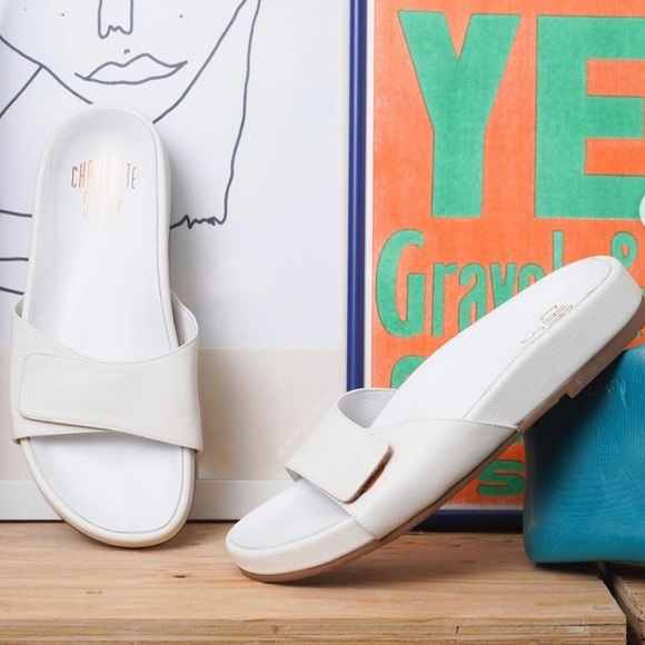 New, unworn May Flats by Charlotte Stone - Discontinued! White ivory cream latte - Picture 9 of 10